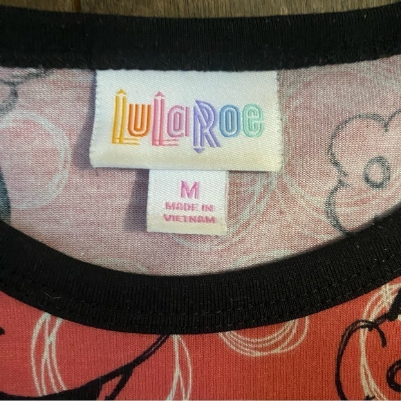 Lularoe disney Minnie Mouse baseball graphic shirt size medium - Picture 3 of 7